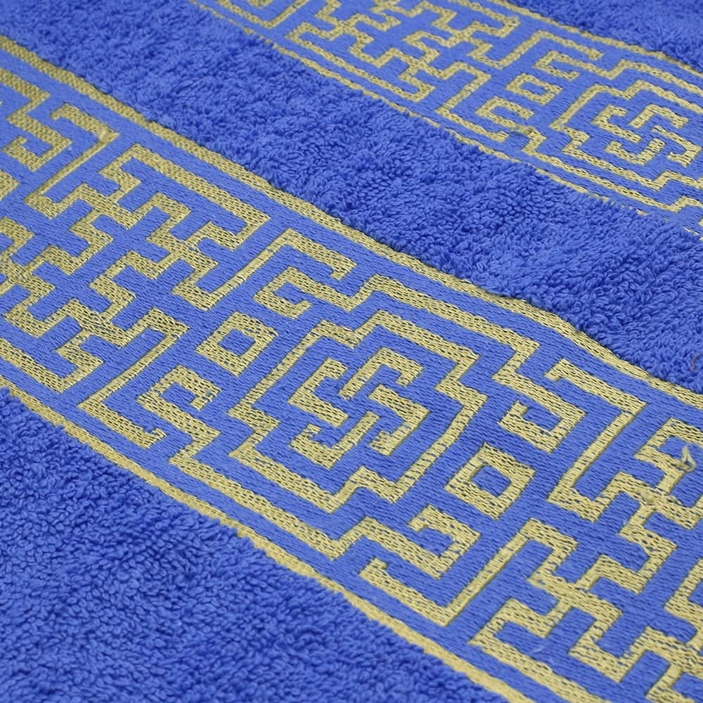 Bath Sheet Greek Border - Royal Blue, Bath Towels, Chase Value, Chase Value