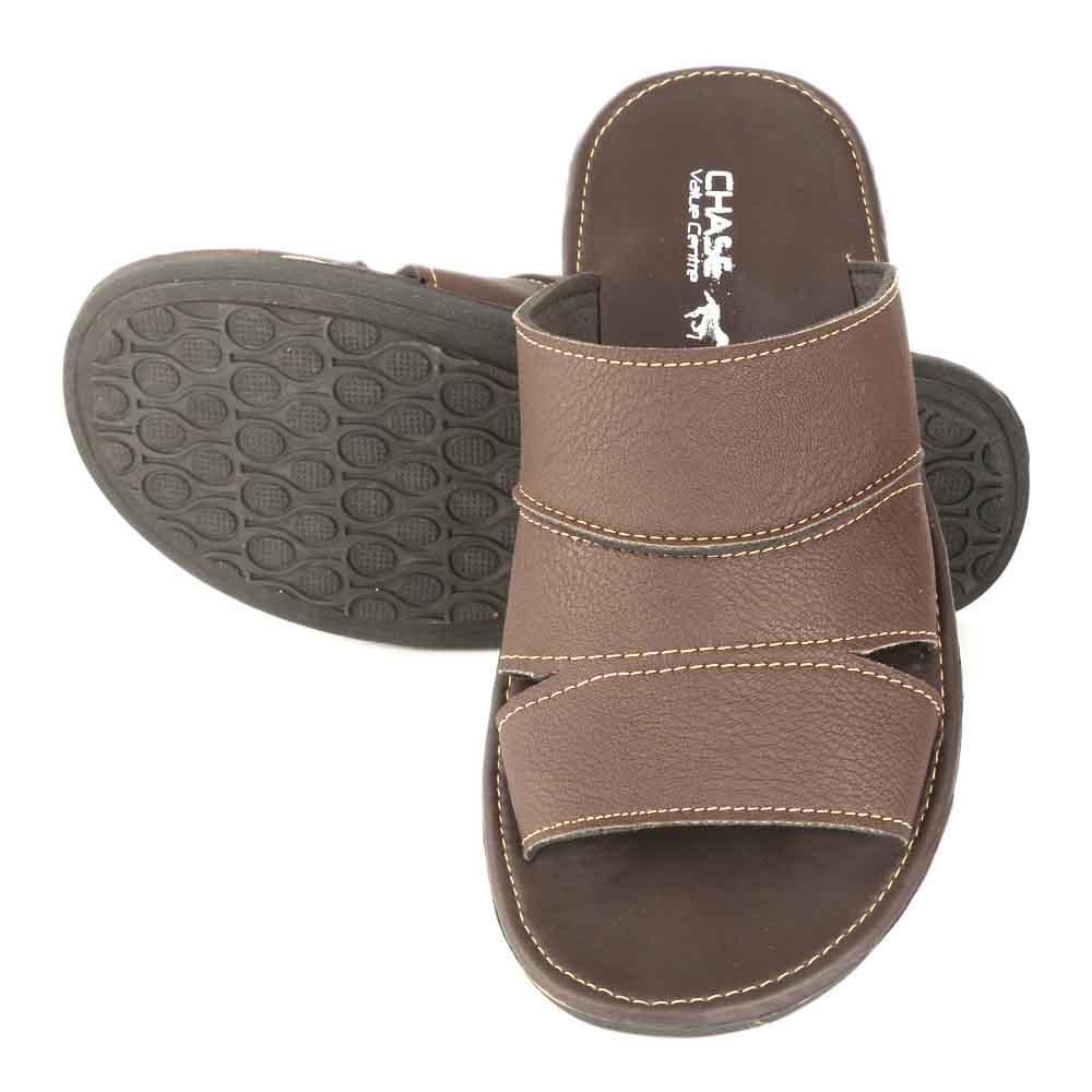 Men's Slippers (023) - Brown, Men, Slippers, Chase Value, Chase Value