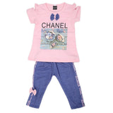 Girls Short Suit - Pink, Kids, Girls Sets And Suits, Chase Value, Chase Value