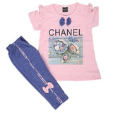 Girls Short Suit - Pink, Kids, Girls Sets And Suits, Chase Value, Chase Value