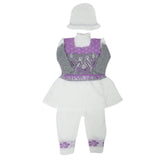 Newborn Girls Irani Suit - Purple, Kids, NB Girls Sets And Suits, Chase Value, Chase Value