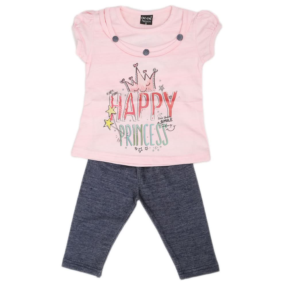 Girls Short Suit - Pink, Kids, Girls Sets And Suits, Chase Value, Chase Value