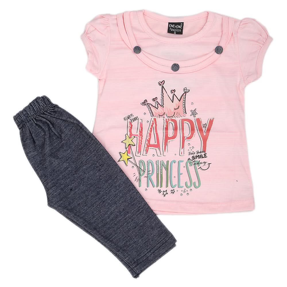 Girls Short Suit - Pink, Kids, Girls Sets And Suits, Chase Value, Chase Value