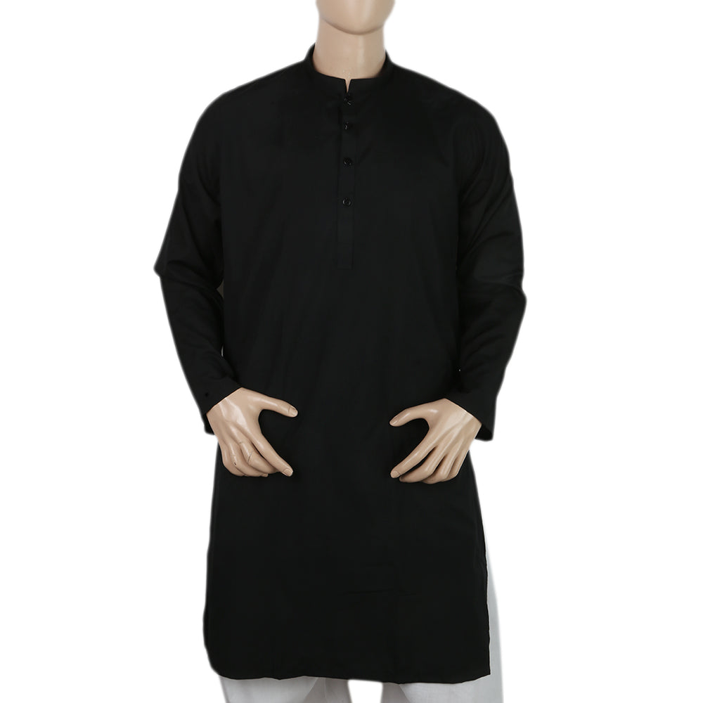 Mens Mashriq Slim Fit Kurta - Black, Men, Kurtas, Chase Value, Chase Value