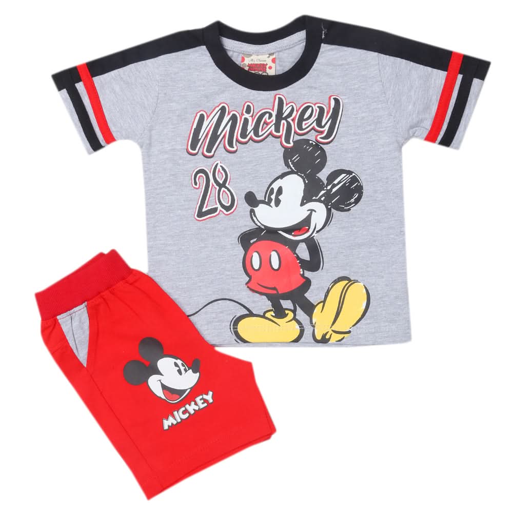 Newborn Boys Half Sleeves Suit - Red, Kids, Newborn Boys Sets And Suits, Chase Value, Chase Value