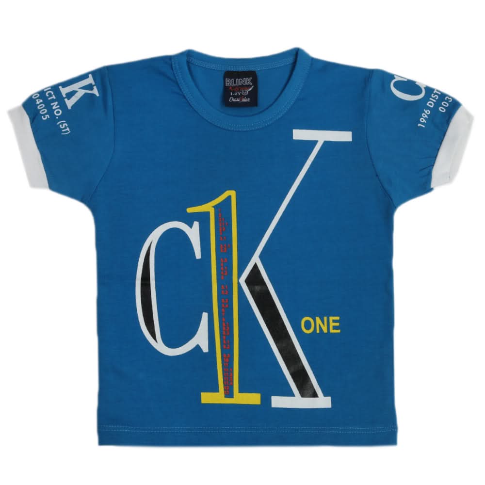 Boys Half Sleeves T-Shirt - Blue, Boys T-Shirts, Chase Value, Chase Value