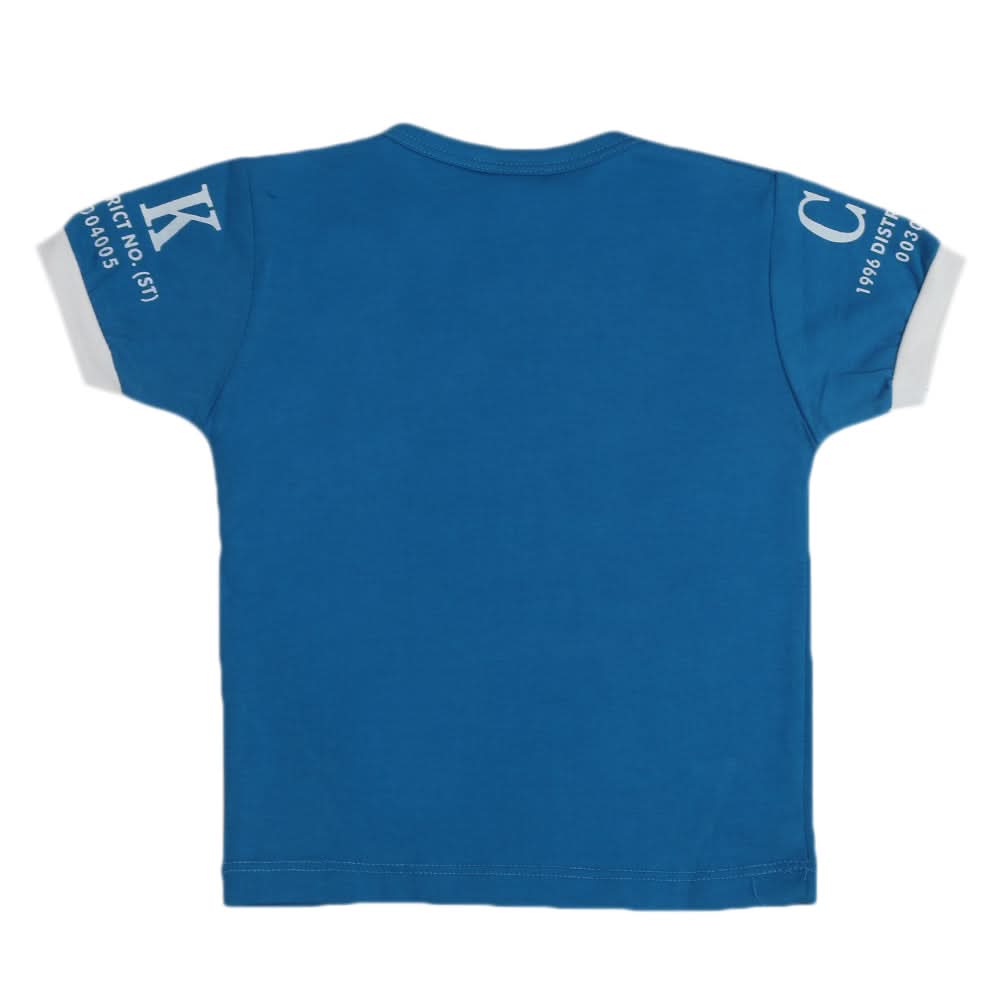 Boys Half Sleeves T-Shirt - Blue, Boys T-Shirts, Chase Value, Chase Value