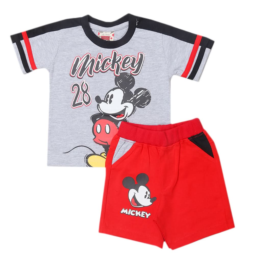 Newborn Boys Half Sleeves Suit - Red, Kids, Newborn Boys Sets And Suits, Chase Value, Chase Value
