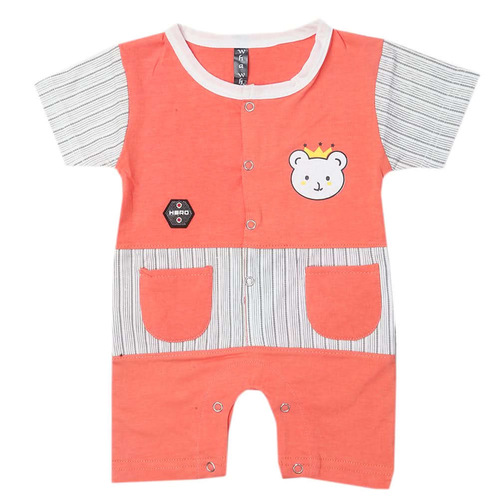 Newborn Boys Romper - Orange, Kids, Newborn Boys Rompers, Chase Value, Chase Value