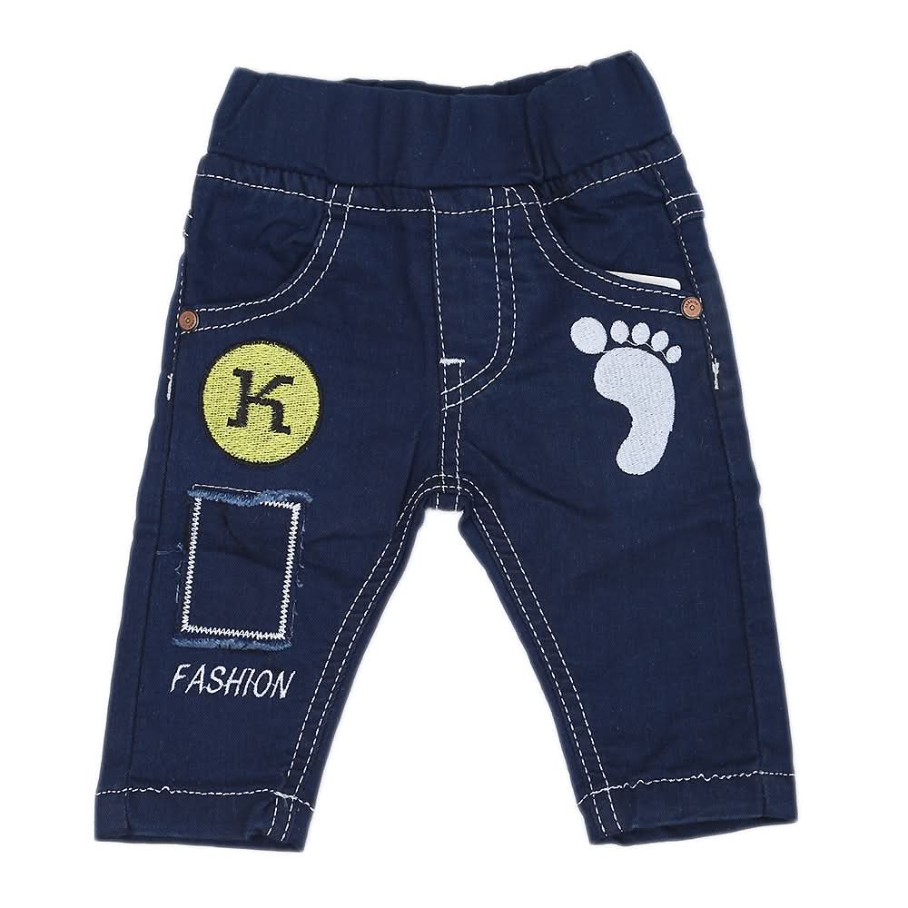 Newborn Boys Denim Pant - Dark Blue, Kids, NB Boys Shorts And Pants, Chase Value, Chase Value
