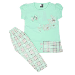 Girls Short Suit - Cyan, Kids, Girls Sets And Suits, Chase Value, Chase Value