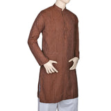 Mashriq Basic Kurta For Men - Dark Brown, Men, Kurtas, Chase Value, Chase Value