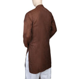 Mashriq Basic Kurta For Men - Dark Brown, Men, Kurtas, Chase Value, Chase Value