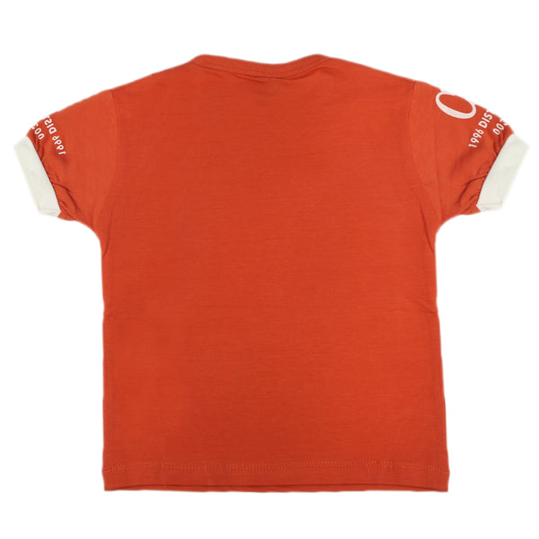 Boys Half Sleeves T-Shirt - Rust, Boys T-Shirts, Chase Value, Chase Value