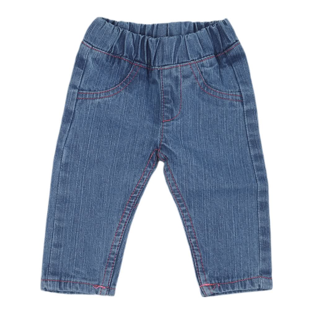 Newborn Girls Denim Pant - Light Blue, Kids, NB Girls Shorts Skirts And Pants, Chase Value, Chase Value