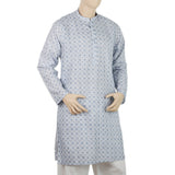 Men's Mashriq Slim Fit Printed Kurta - Light Blue, Men, Kurtas, Chase Value, Chase Value