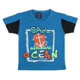 Boys Half Sleeves T-Shirt - Light Blue, Boys T-Shirts, Chase Value, Chase Value