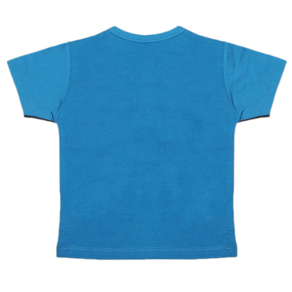 Boys Half Sleeves T-Shirt - Light Blue, Boys T-Shirts, Chase Value, Chase Value