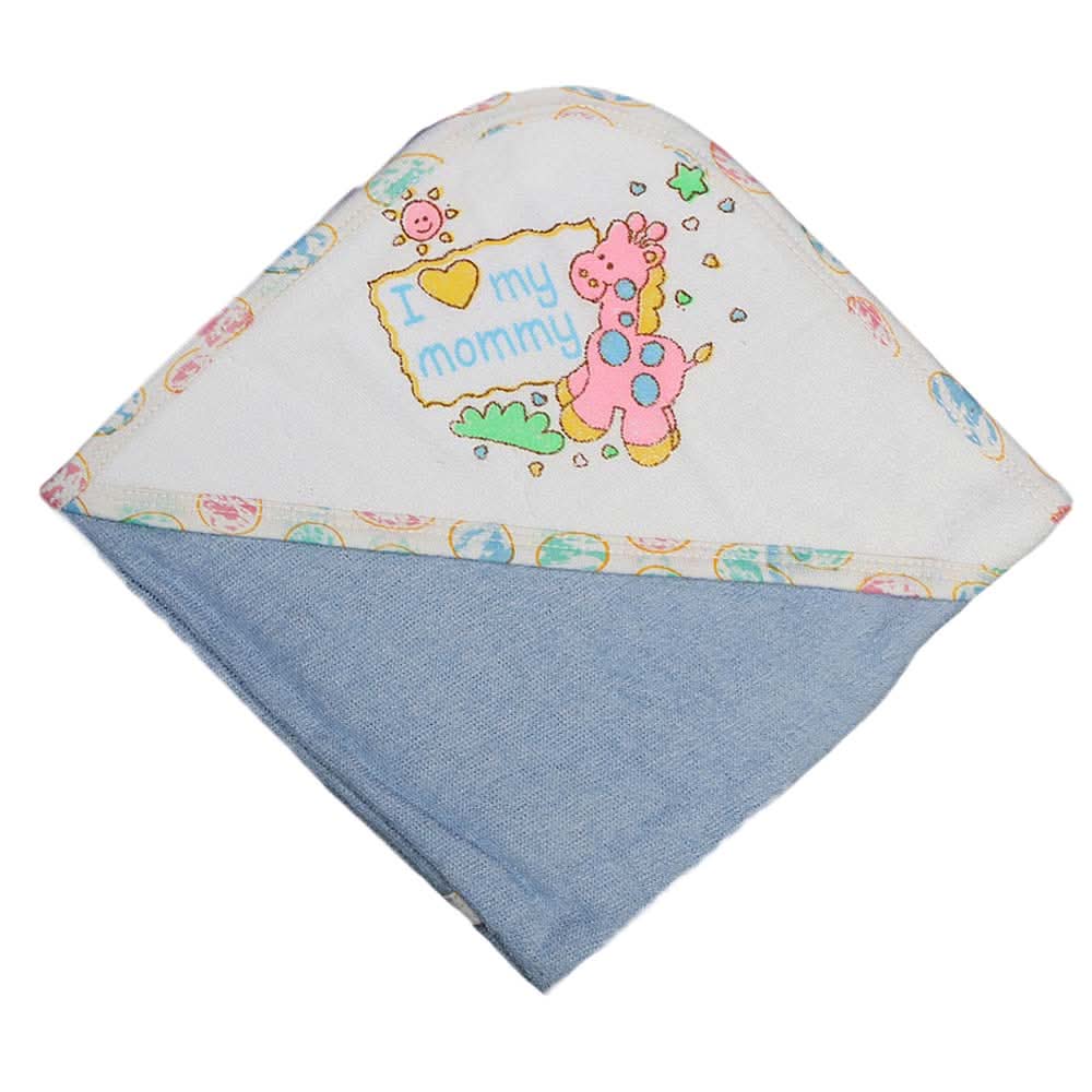 Newborn Baby Bath Towel - Blue, Kids, Bath Accessories, Chase Value, Chase Value