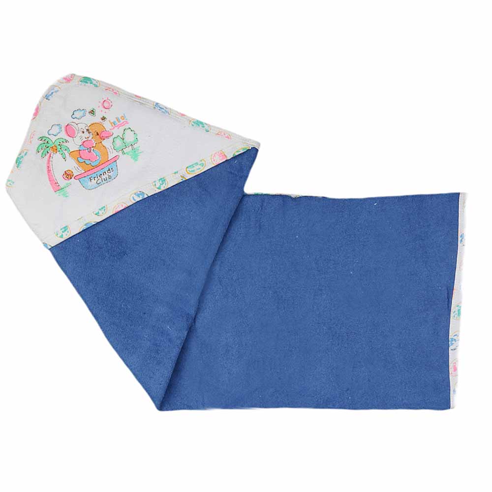 Newborn Baby Bath Towel - Dark Blue, Kids, Bath Accessories, Chase Value, Chase Value