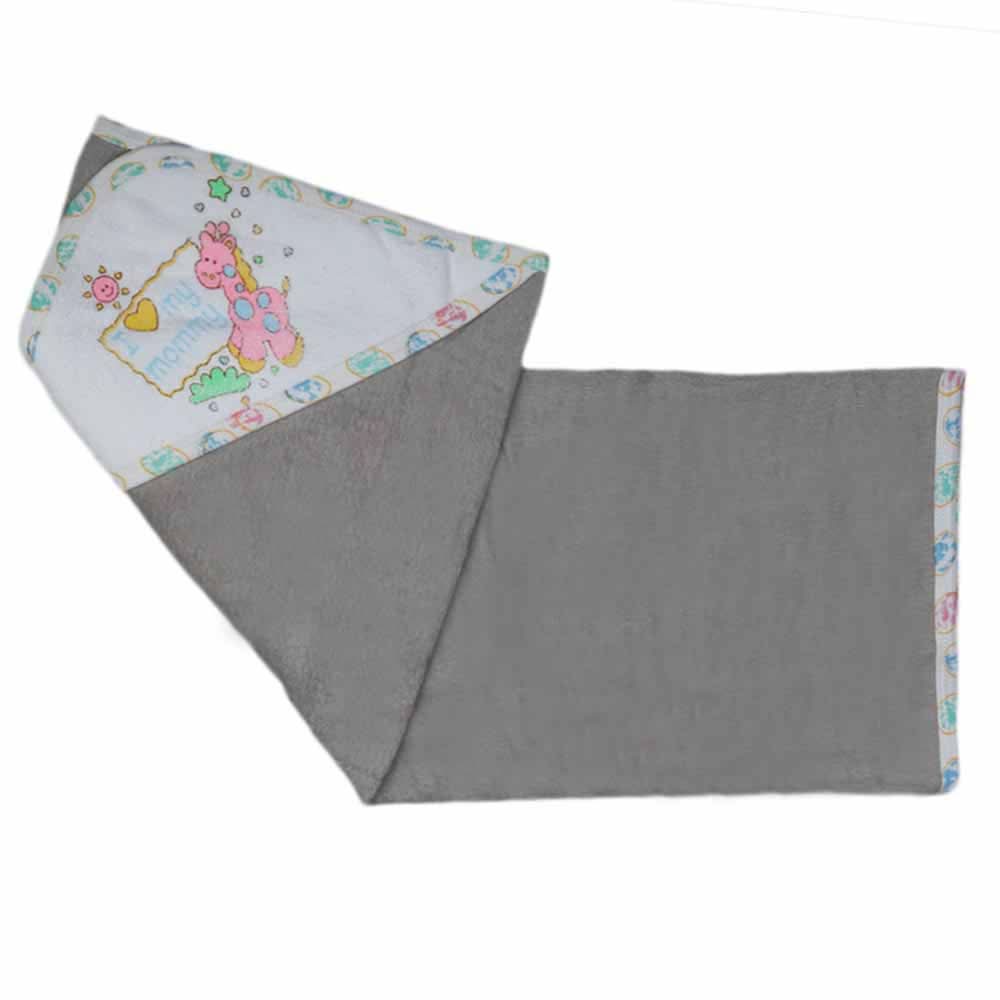 Newborn Baby Bath Towel -  Dark Grey, Kids, Bath Accessories, Chase Value, Chase Value