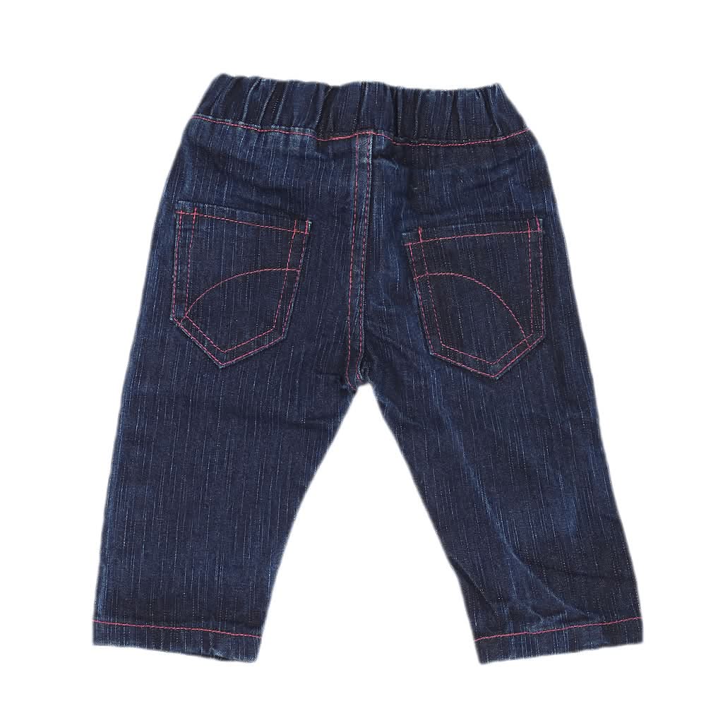 Newborn Girls Denim Pant - Dark Blue, Kids, NB Girls Shorts Skirts And Pants, Chase Value, Chase Value