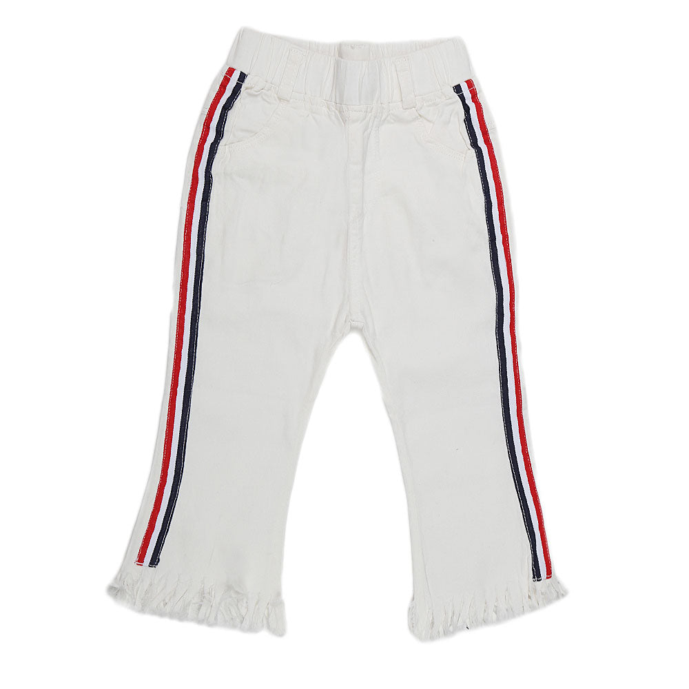 Girls Pant - White, Kids, Pants And Capri, Chase Value, Chase Value