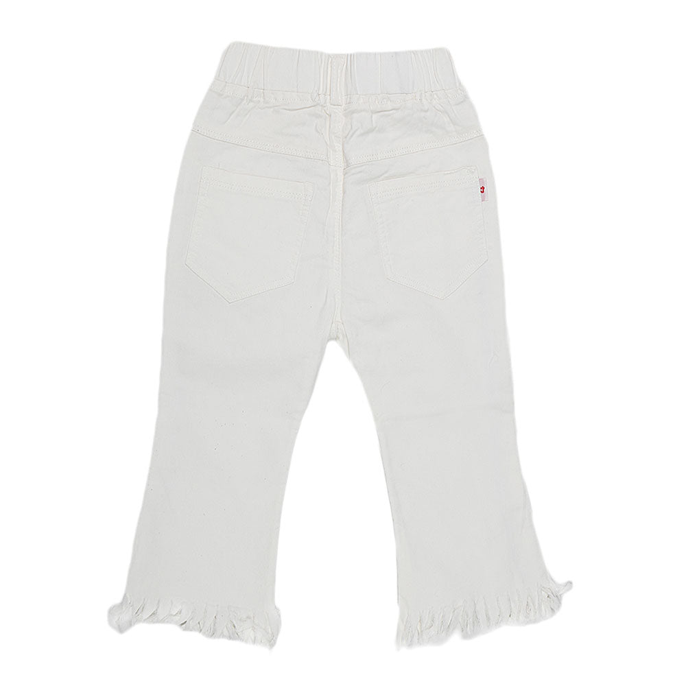 Girls Pant - White, Kids, Pants And Capri, Chase Value, Chase Value