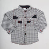 Newborn Boys Full Sleeves Printed Shirt - Grey, Kids, NB Boys Shirts And T-Shirts, Chase Value, Chase Value