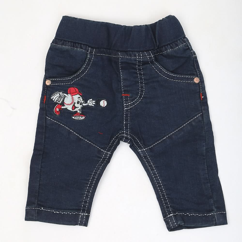 Newborn Boys Denim Pant - Dark Blue, Kids, NB Boys Shorts And Pants, Chase Value, Chase Value
