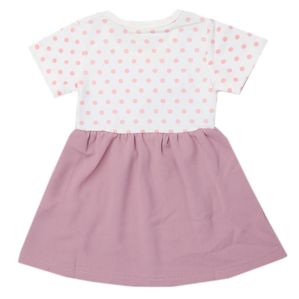 Newborn Girls Half Sleeves Frock - Light Purple, Kids, Newborn Girls Frocks, Chase Value, Chase Value