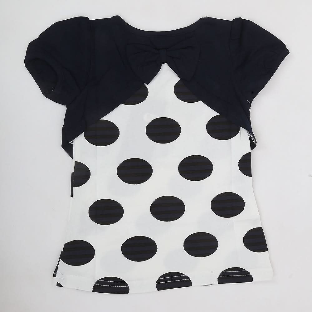 Girls Half Sleeves T-Shirt A08 - Navy Blue, Kids, Girls T-Shirts, Chase Value, Chase Value