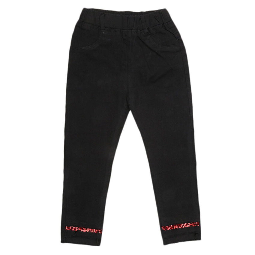 Girls Cotton Bermuda Pant - Black, Kids, Pants And Capri, Chase Value, Chase Value