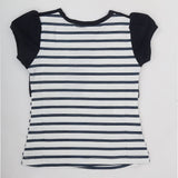 Girls Half Sleeves T-Shirt A13 - Navy Blue, Kids, Girls T-Shirts, Chase Value, Chase Value