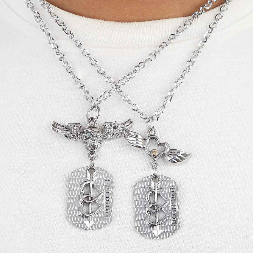 Men's Fancy Chain With Locket - Silver, Men, Jewellery, Chase Value, Chase Value