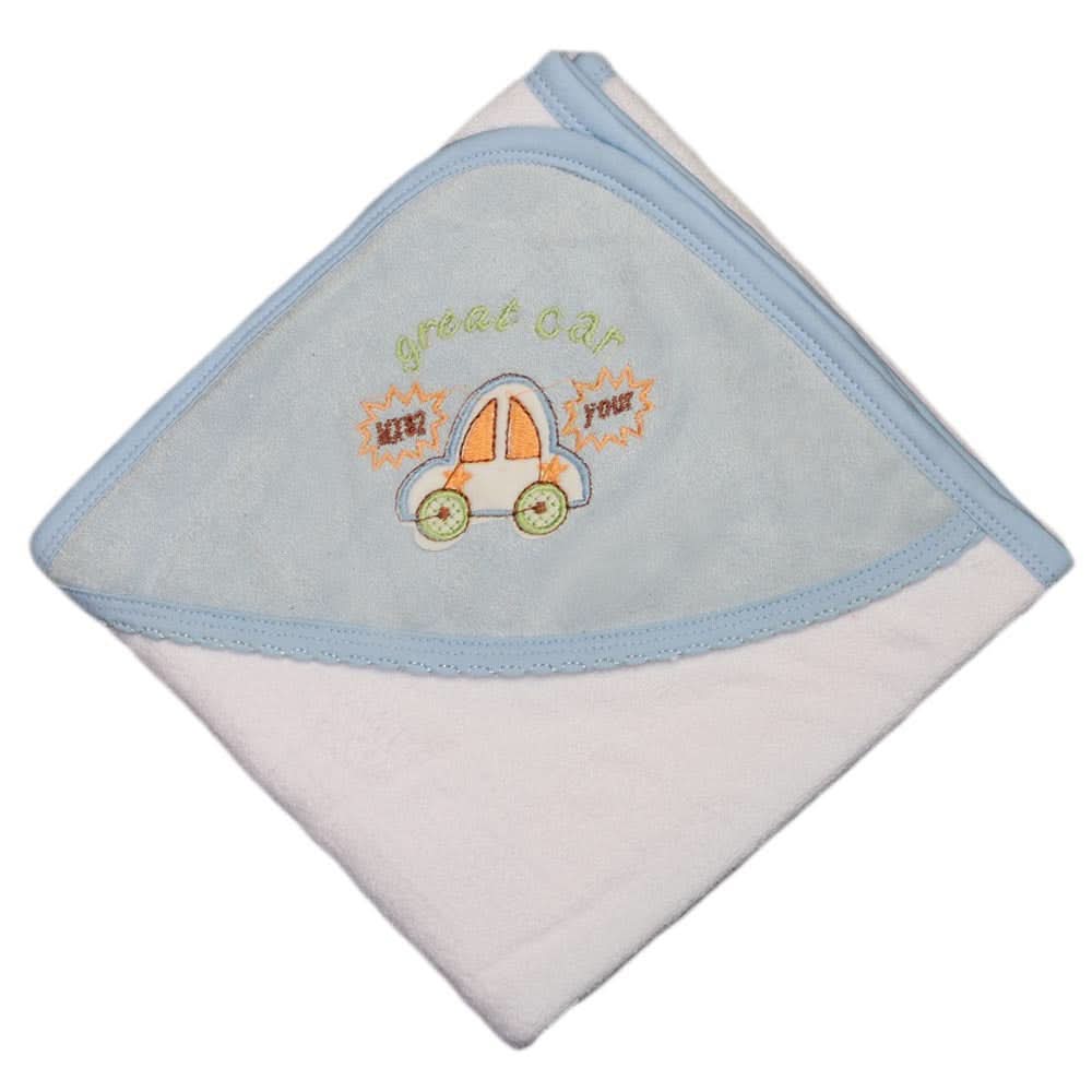 Newborn Baby Bath Towel -  Blue, Kids, Bath Accessories, Chase Value, Chase Value