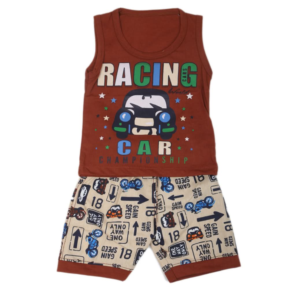 Boys Sando Suit - Brown, Kids, Boys Sando, Chase Value, Chase Value