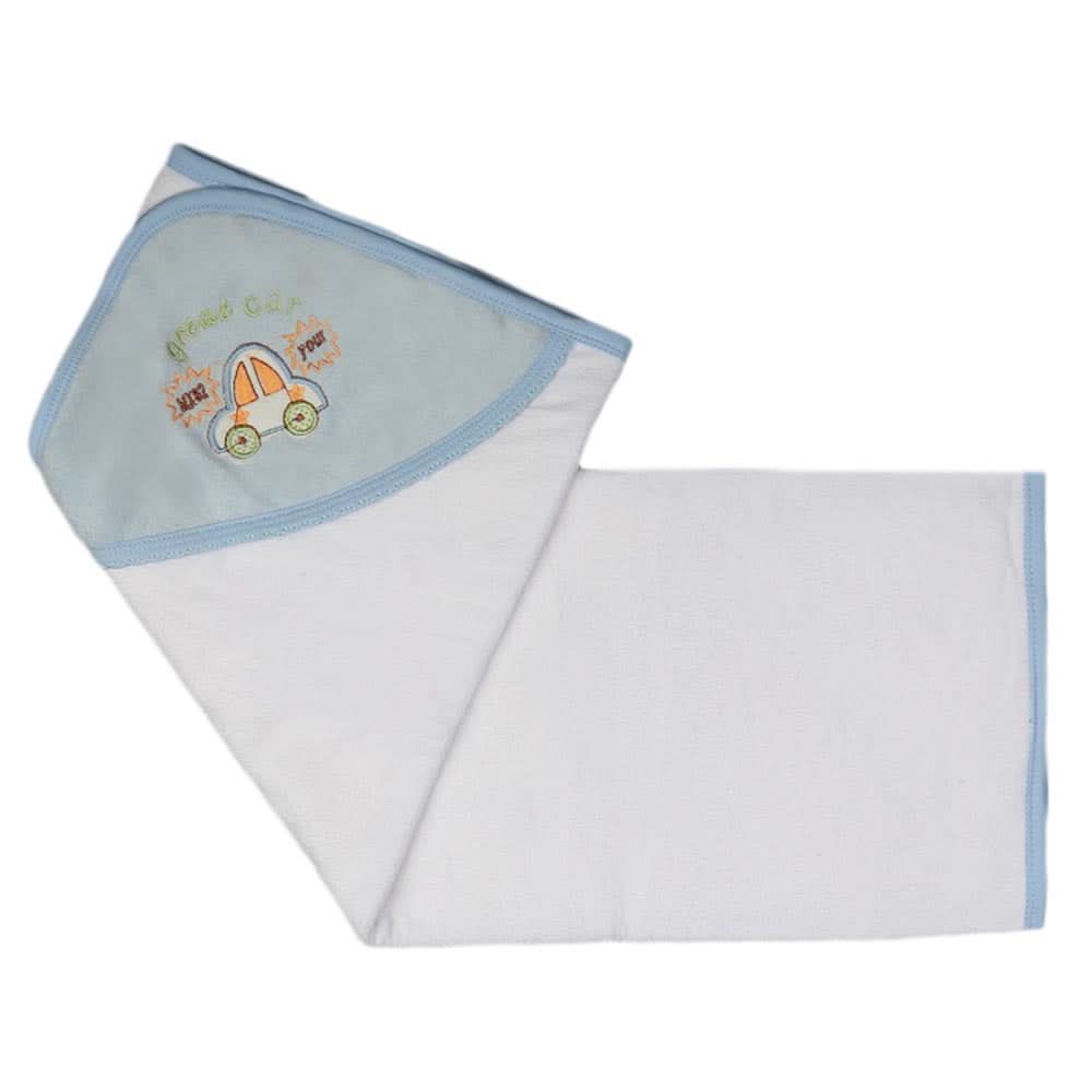 Newborn Baby Bath Towel -  Blue, Kids, Bath Accessories, Chase Value, Chase Value