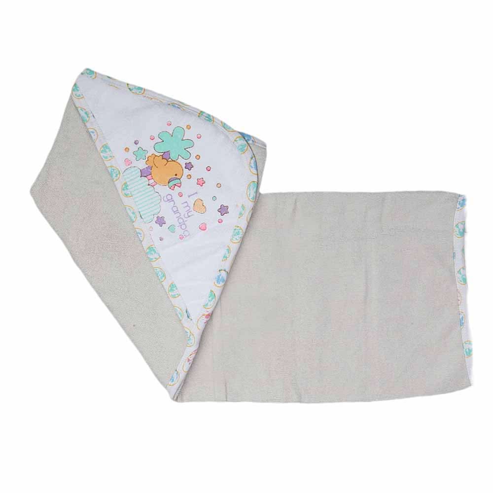 Newborn Baby Bath Towel -  Light Grey, Kids, Bath Accessories, Chase Value, Chase Value