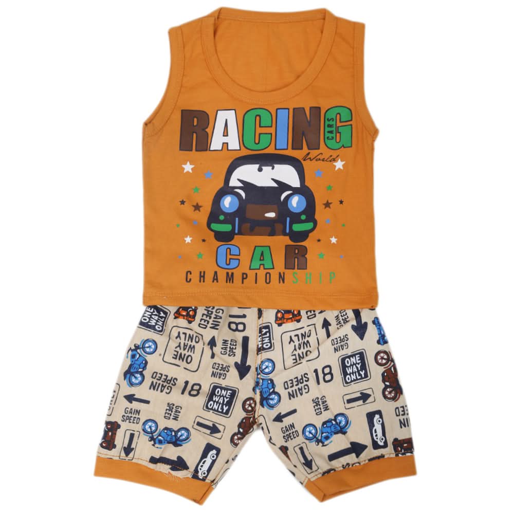 Boys Sando Suit  - Mustard, Kids, Boys Sets And Suits, Chase Value, Chase Value