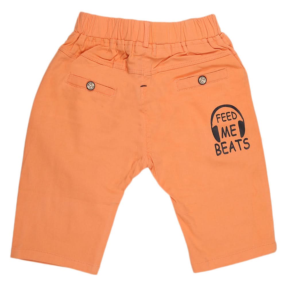 Boys Cotton Bermuda Short - Orange, Kids, Boys Shorts, Chase Value, Chase Value