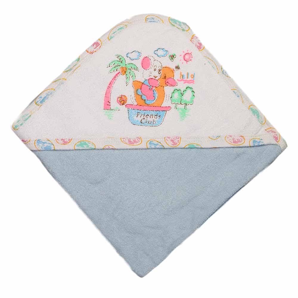 Newborn Baby Bath Towel - Light Blue, Kids, Bath Accessories, Chase Value, Chase Value