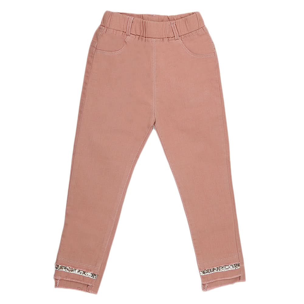 Girls Cotton Bermuda Pant - Peach, Kids, Pants And Capri, Chase Value, Chase Value