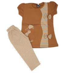 Girls Short Suit - Brown, Kids, Girls Sets And Suits, Chase Value, Chase Value