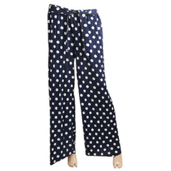 Women's Printed Trouser - Dark Blue, Women Pants & Tights, Chase Value, Chase Value