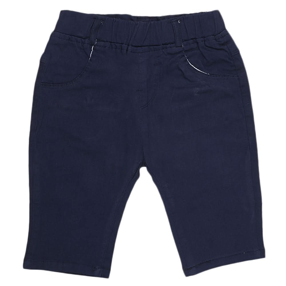 Boys Cotton Bermuda Short - Navy Blue, Kids, Boys Shorts, Chase Value, Chase Value