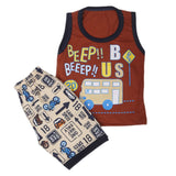 Boys Sando Suit - Dark Brown, Kids, Boys Sets And Suits, Chase Value, Chase Value