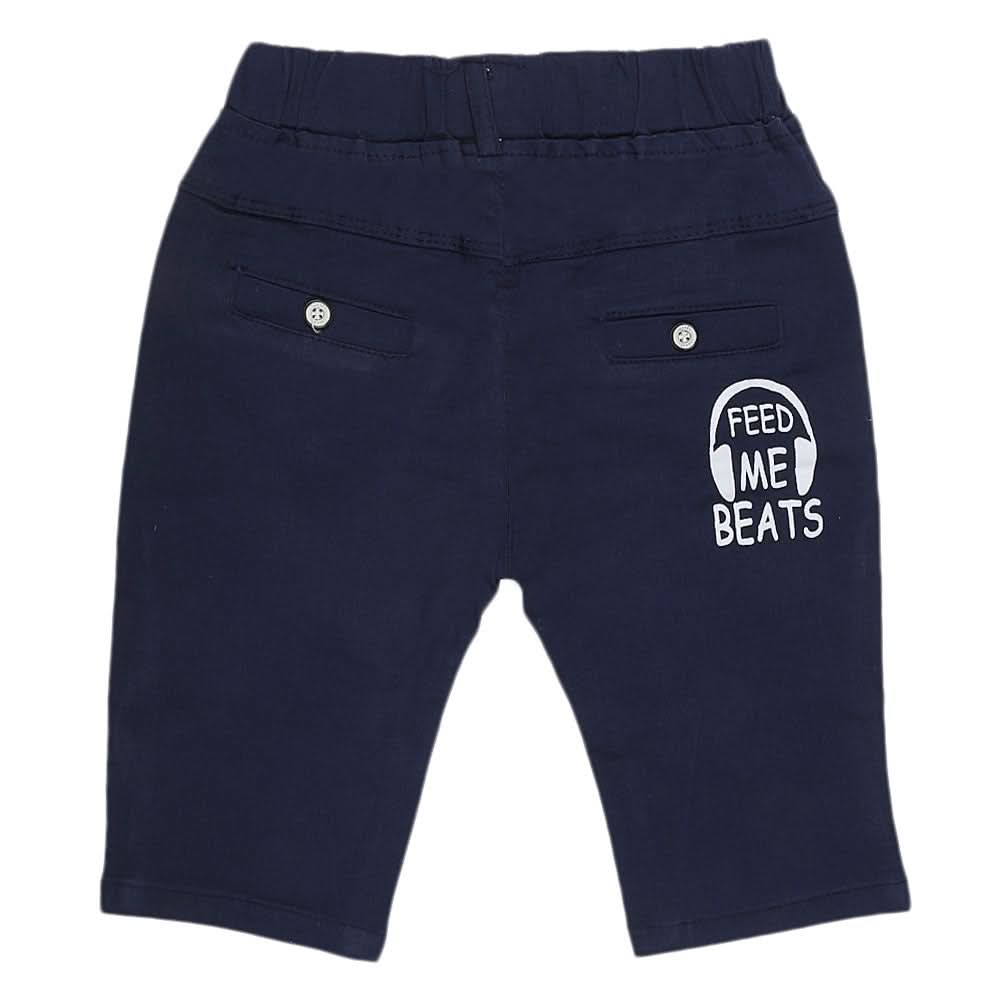 Boys Cotton Bermuda Short - Navy Blue, Kids, Boys Shorts, Chase Value, Chase Value