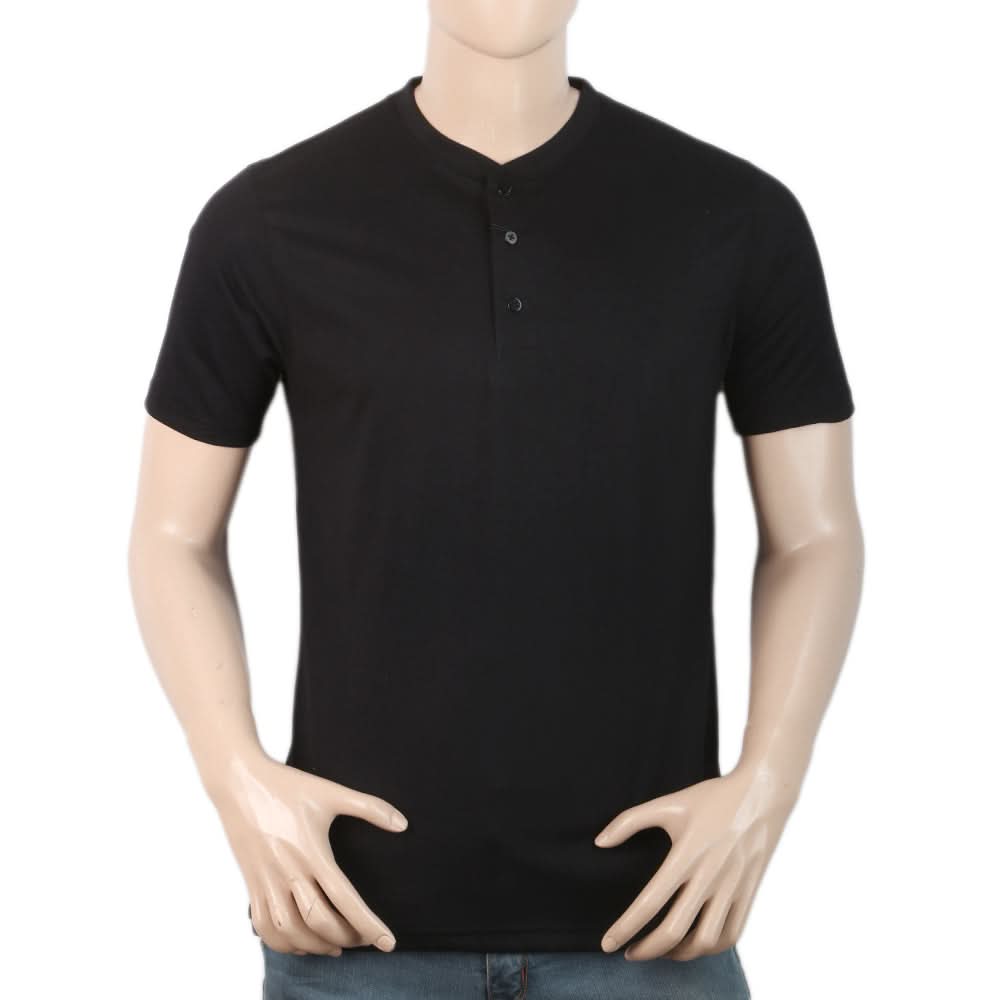 Men's Half Sleeves T-Shirt - Black, Men, T-Shirts And Polos, Chase Value, Chase Value
