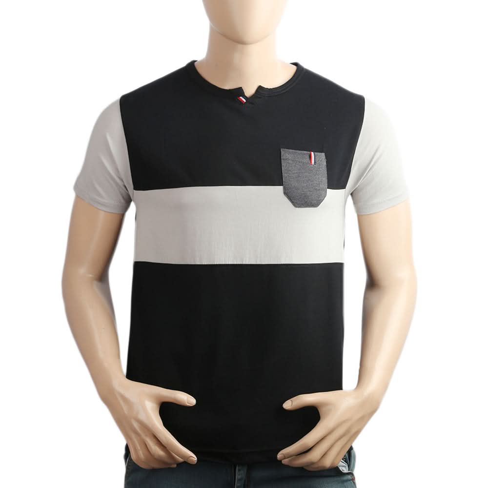 Men's Half Sleeves T-Shirt - Black, Men, T-Shirts And Polos, Chase Value, Chase Value